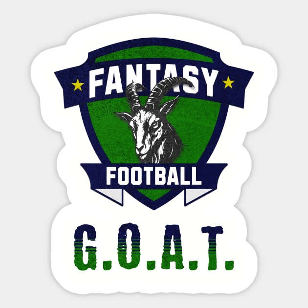 Fantasy Football G.O.A.T. Sticker by BACKBRIDGE Designs